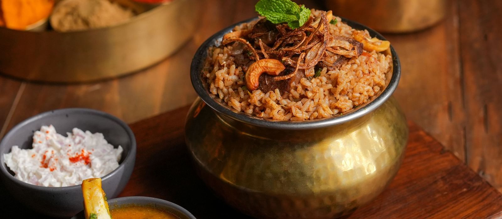 Image of Hot Kari Biriyani at Hotel Aadithya, Chennai