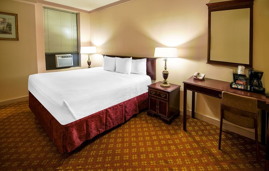 Enjoy a comfortable stay at the King size rooms at Night Hotels Broadway