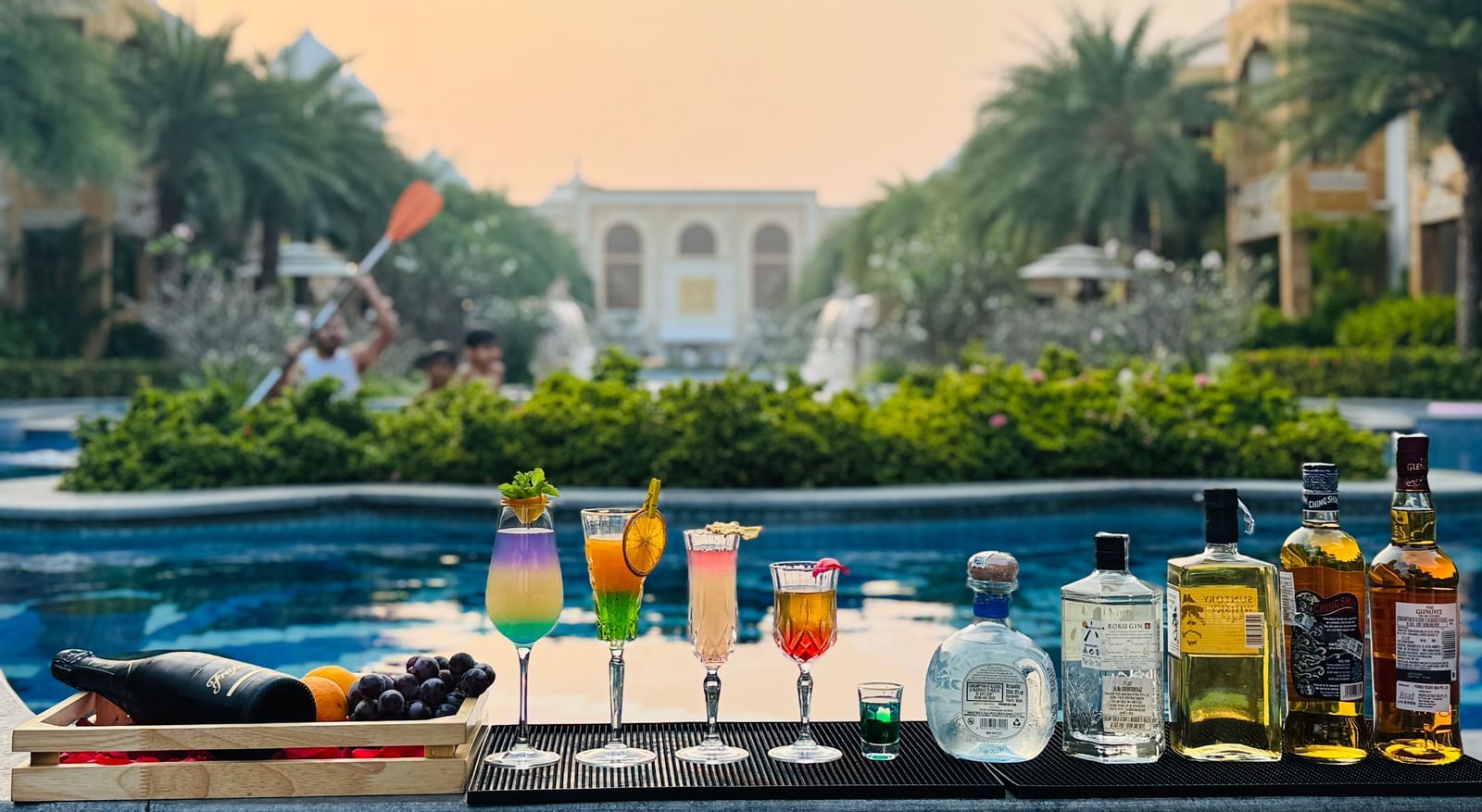 A dreamy outdoor dining experience with cocktails and a palace view - Kaldan Samudra Palace
