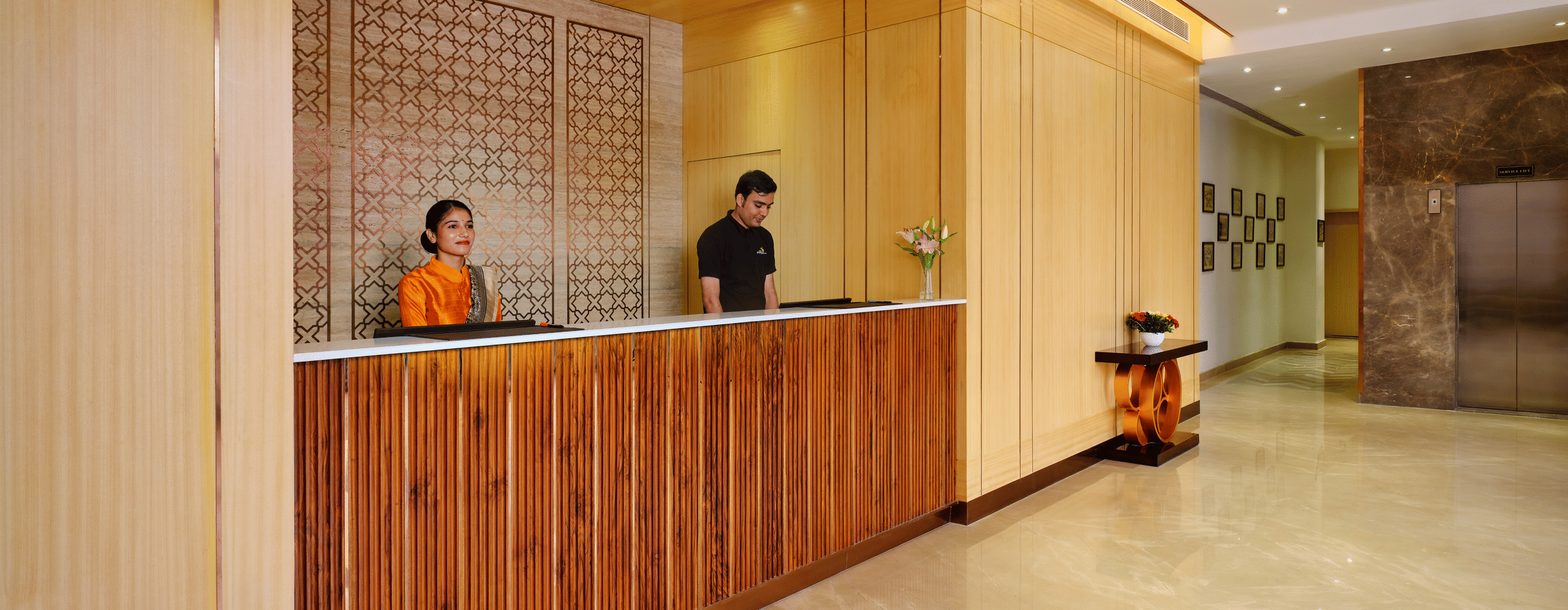 Lobby of Pride Premier Udaipur