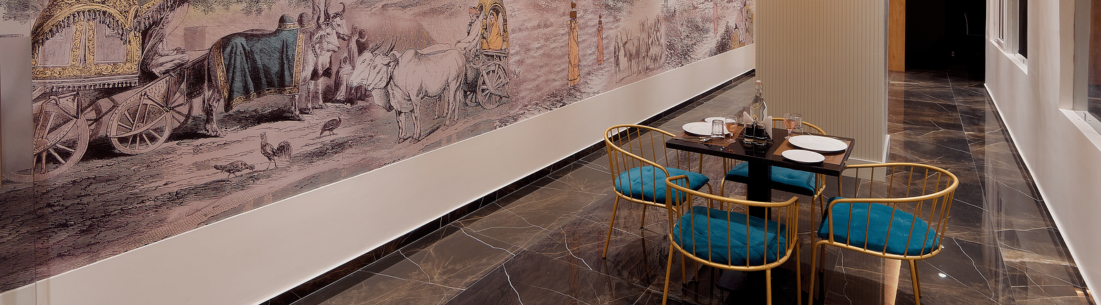 Dining arrangement in a restaurant at M Square Hotels & Resorts
