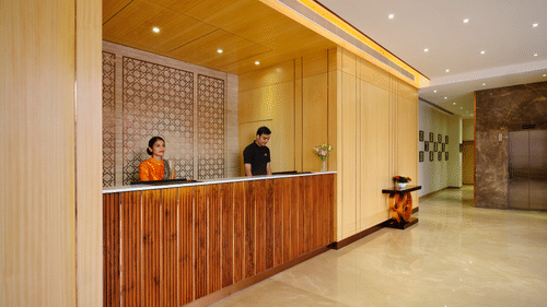 Lobby of Pride Premier Udaipur