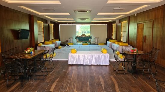 Indoor wedding venue in Udaipur