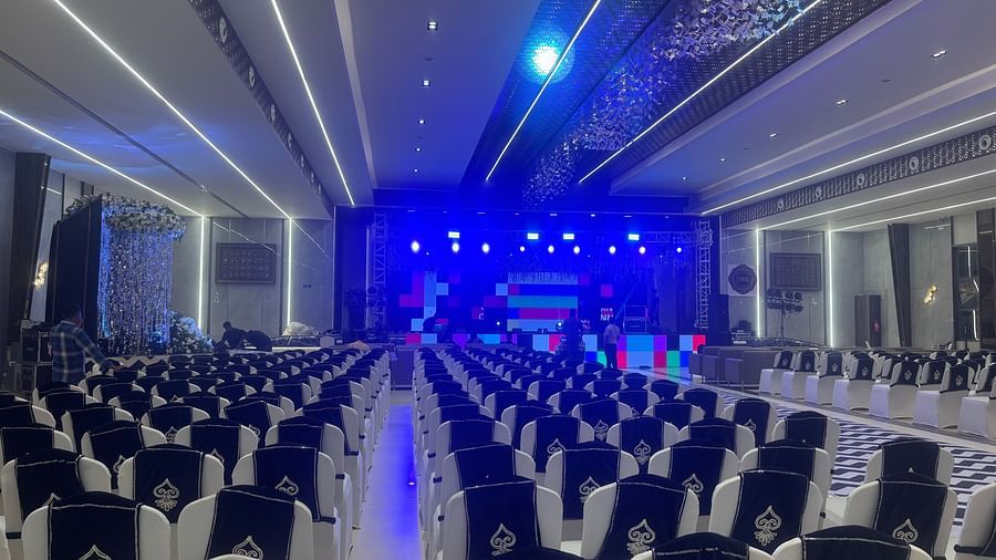 Spacious Banquet Hall with Elegant Lighting  - VRR Astoria Hotel and Conventional Centre