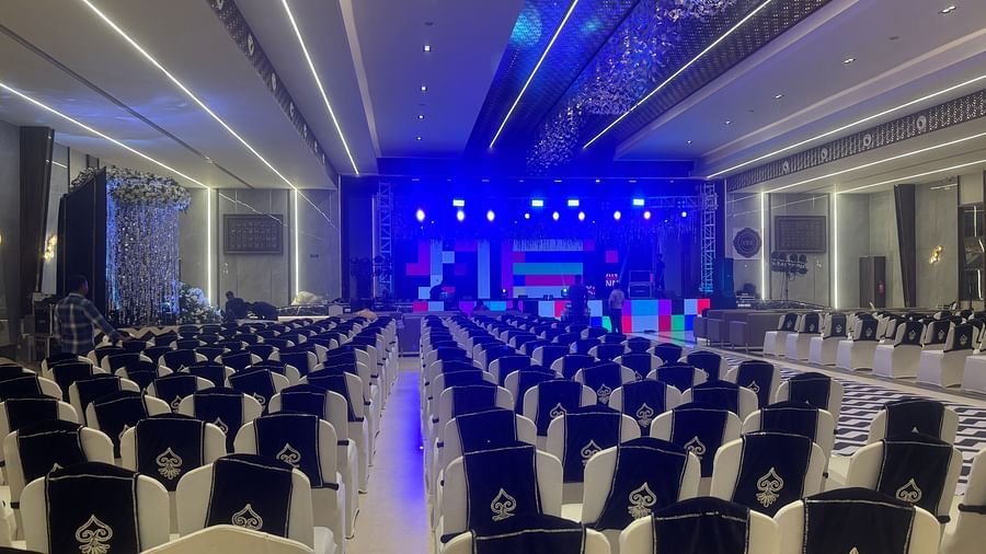 Spacious Banquet Hall with Elegant Lighting  - VRR Astoria Hotel and Conventional Centre
