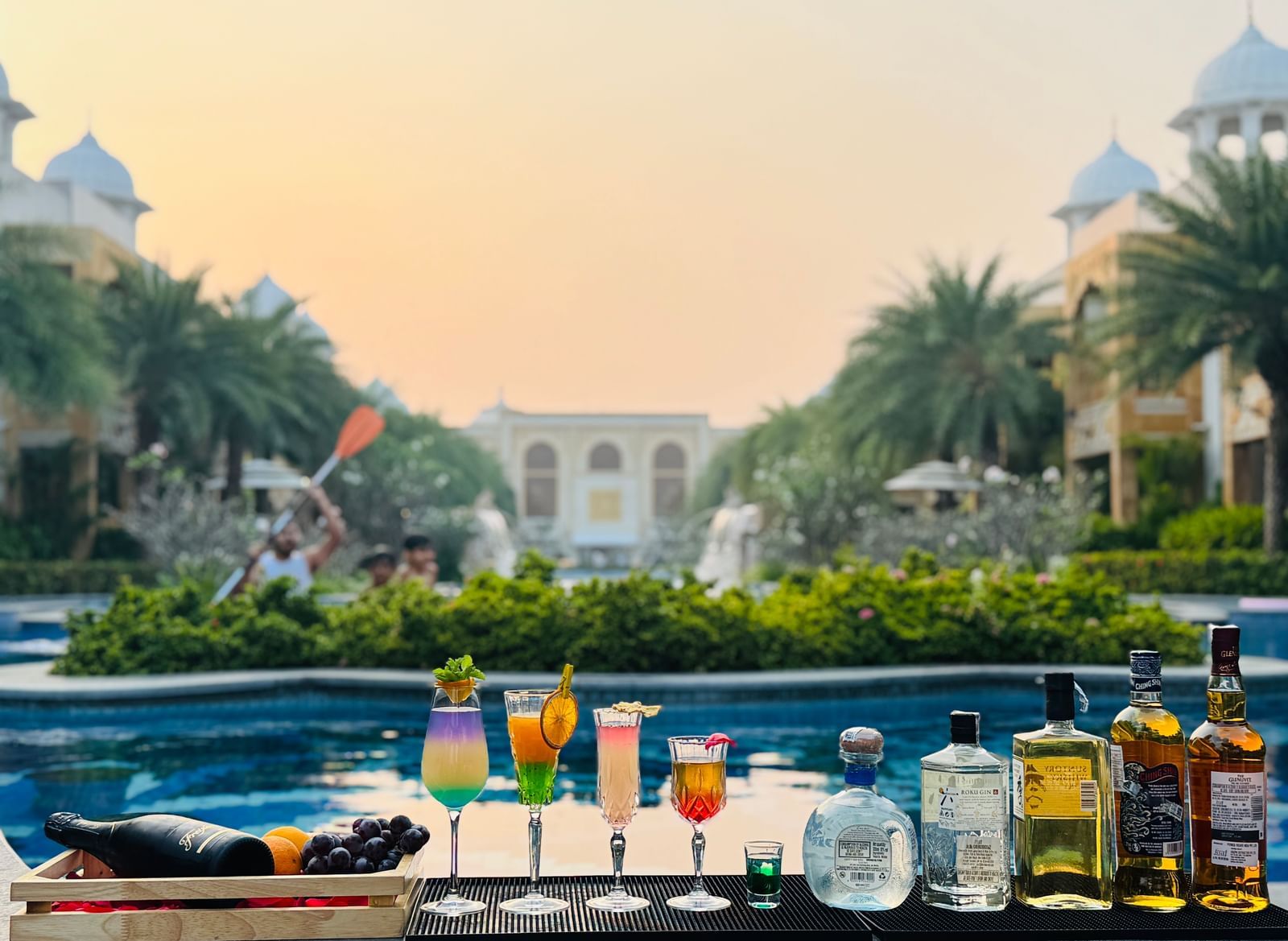 A dreamy outdoor dining experience with cocktails and a palace view - Kaldan Samudra Palace