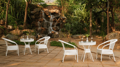 Cosy ambience with a pleasant seating arrangements at The Ananta, Udaipur