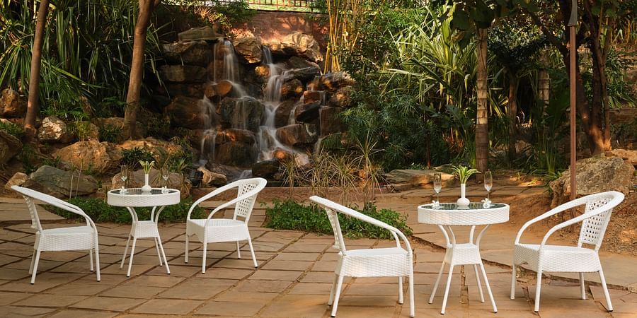 Cosy ambience with a pleasant seating arrangements at The Ananta, Udaipur