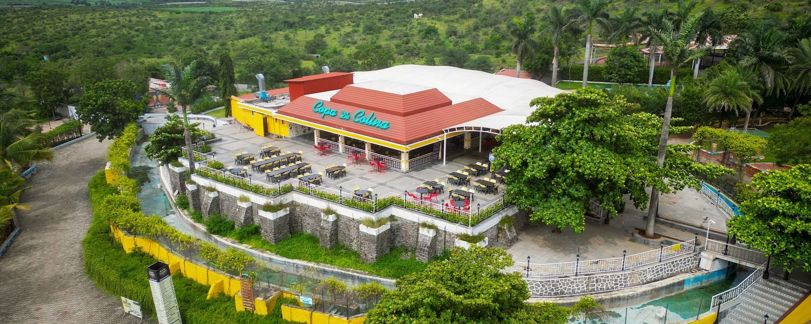 Copa nd Colina cafe situated amidst the scenic hills of the city | Diamond Parks, Pune