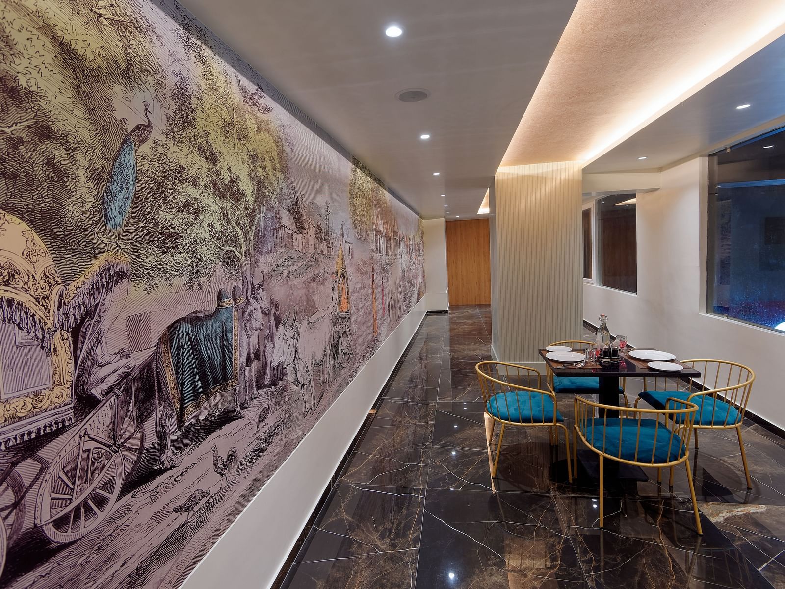 Dining arrangement in a restaurant at M Square Hotels & Resorts