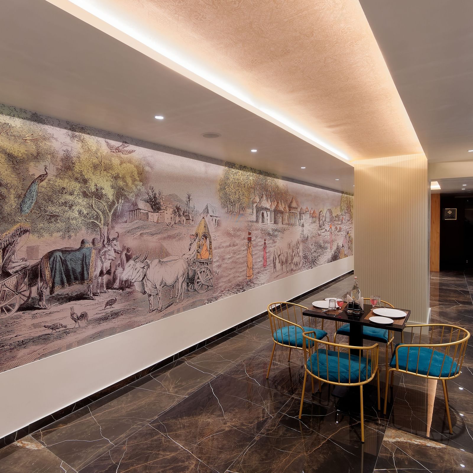 Dining arrangement in a restaurant at M Square Hotels & Resorts