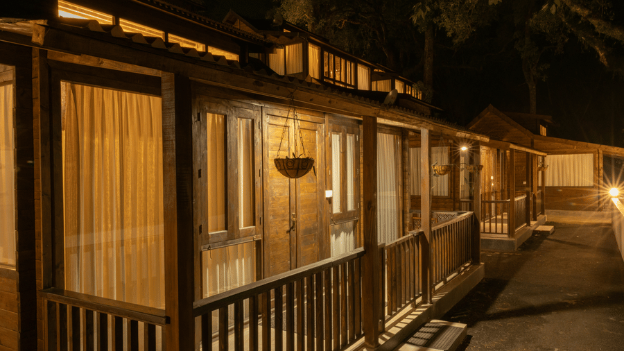 A room at The Heritage Club, Tripura, Castle, Shillong, featuring
