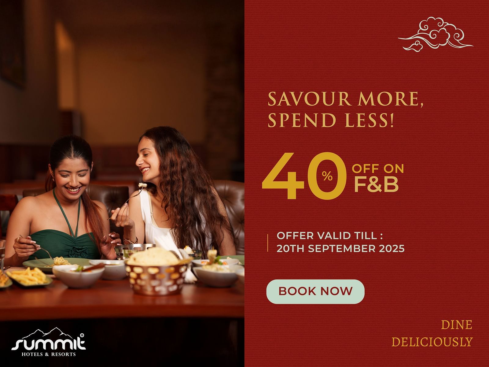 40  OFF F&B (darjeeling, Gangtok, Snerpa, Newa, tashigang)