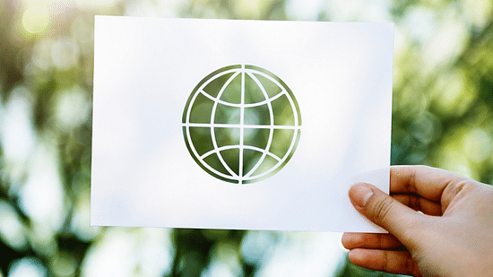 an image of earth on paper