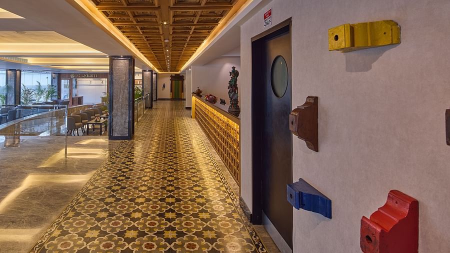 lobby of Grand Continent, Mahabalipuram