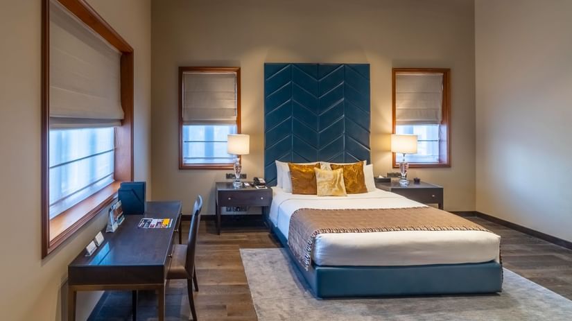bedroom in the Presidential Suite at Kenilworth Hotel, Kolkata