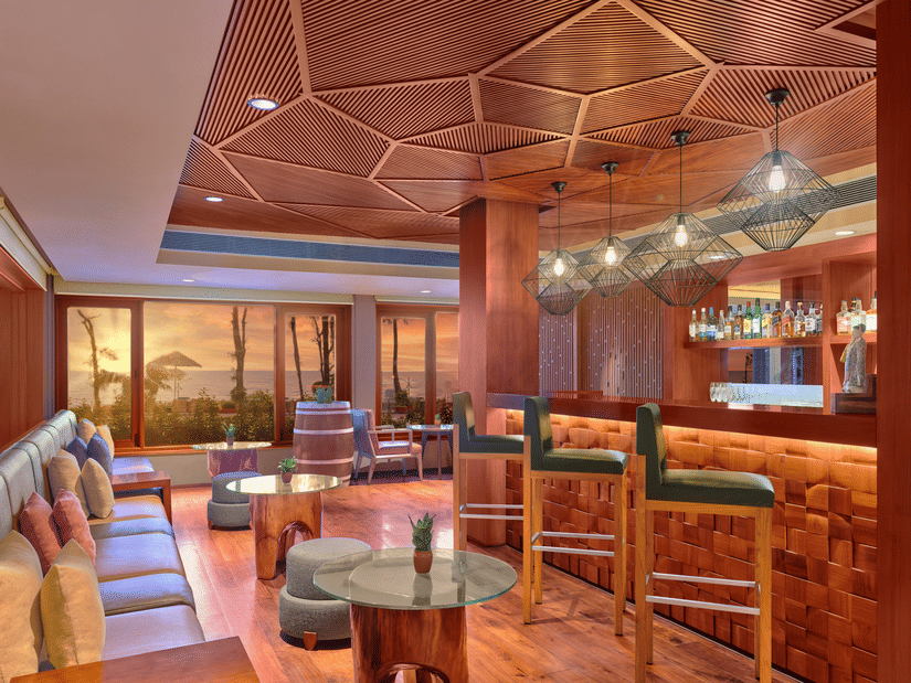 A seaside bar with comfortable seating and great ambience | The Resort, Mumbai