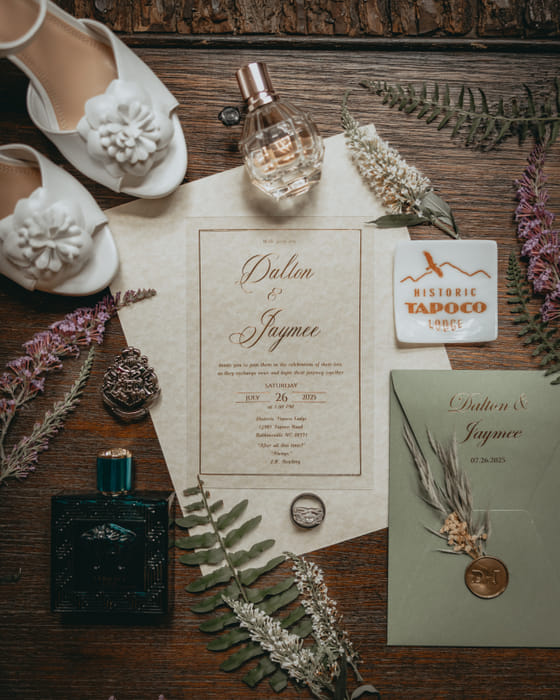 Newlyweds at Historic Tapoco Lodge