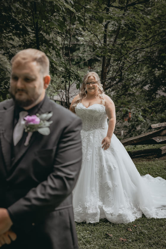 Golden hour at a Tapoco Lodge wedding