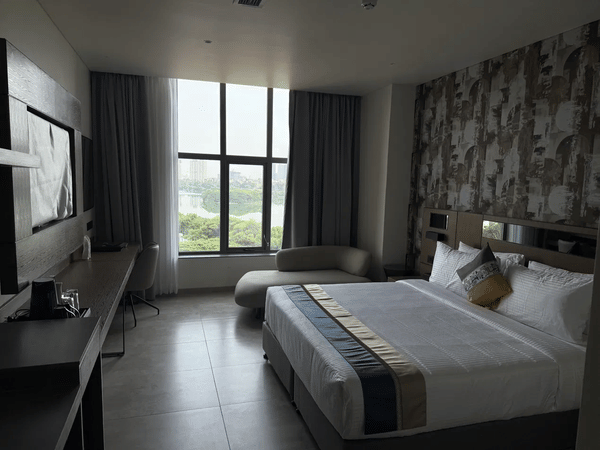 Well-appointed guest room at RG Grand Hotel & Convention, Bengaluru
