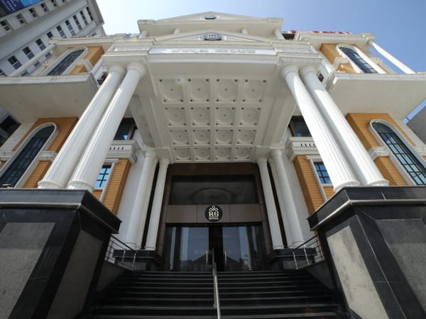 Grand convention hall at RG Royal Hotel & Convention, Bengaluru