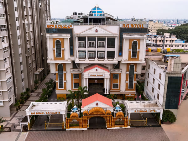 RG Royal Hotel & Convention facade, Bengaluru