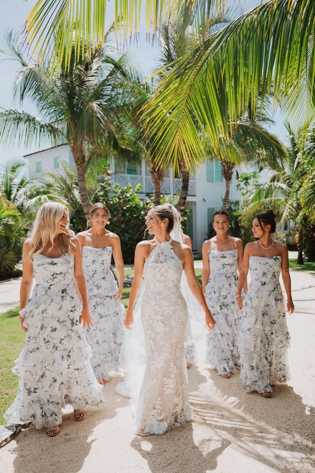 Beachfront wedding ceremony at Abaco Inn