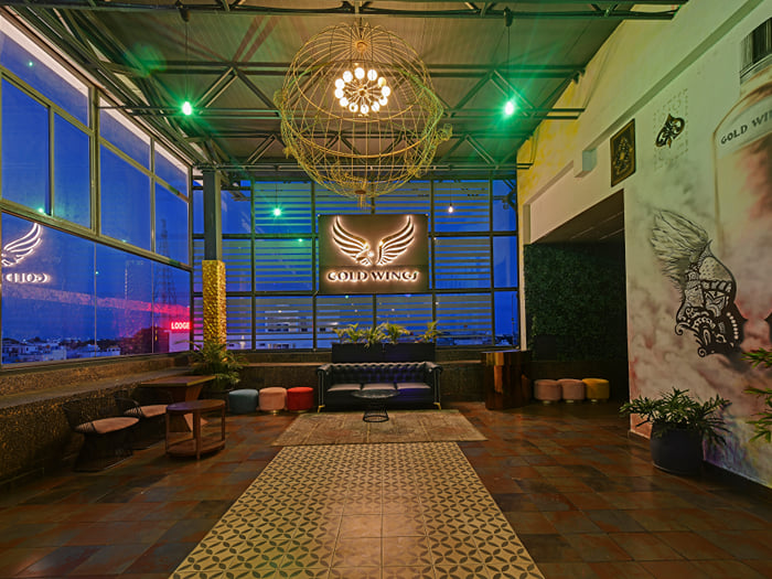 NEWTON rooftop pub at VIVIDUS Sleek Aarya Mansion