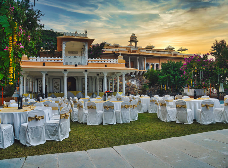 Baradari terrace wedding at Fateh Garh