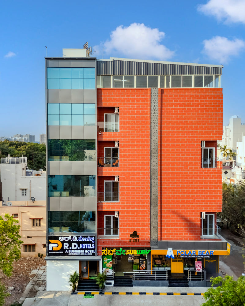 RD Hotels, Peenya, seen from the street