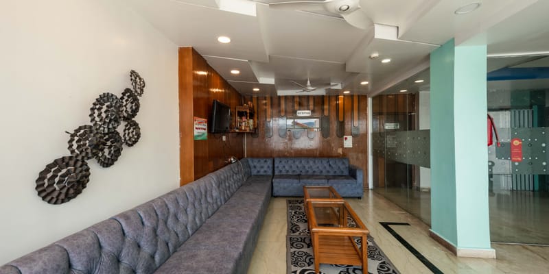 Lobby interior at Da Bay Inn, Port Blair