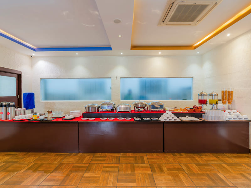 Breakfast buffet counter