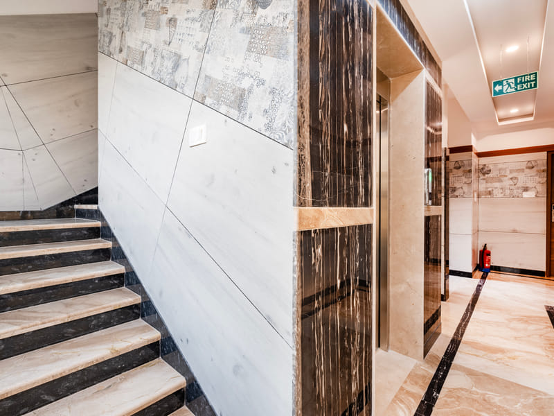The stairway