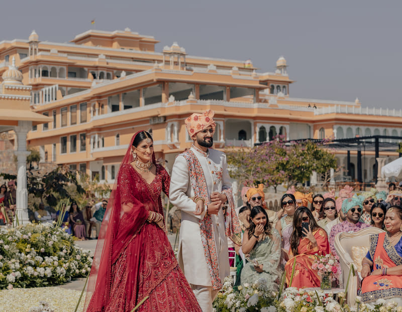 Courtyard wedding venue at Fateh Garh