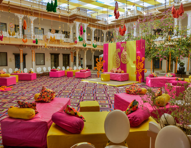 Baradari terrace wedding venue at Fateh Garh