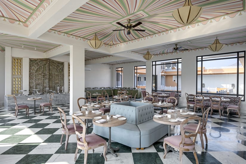Fateh Vilas restaurant dining area