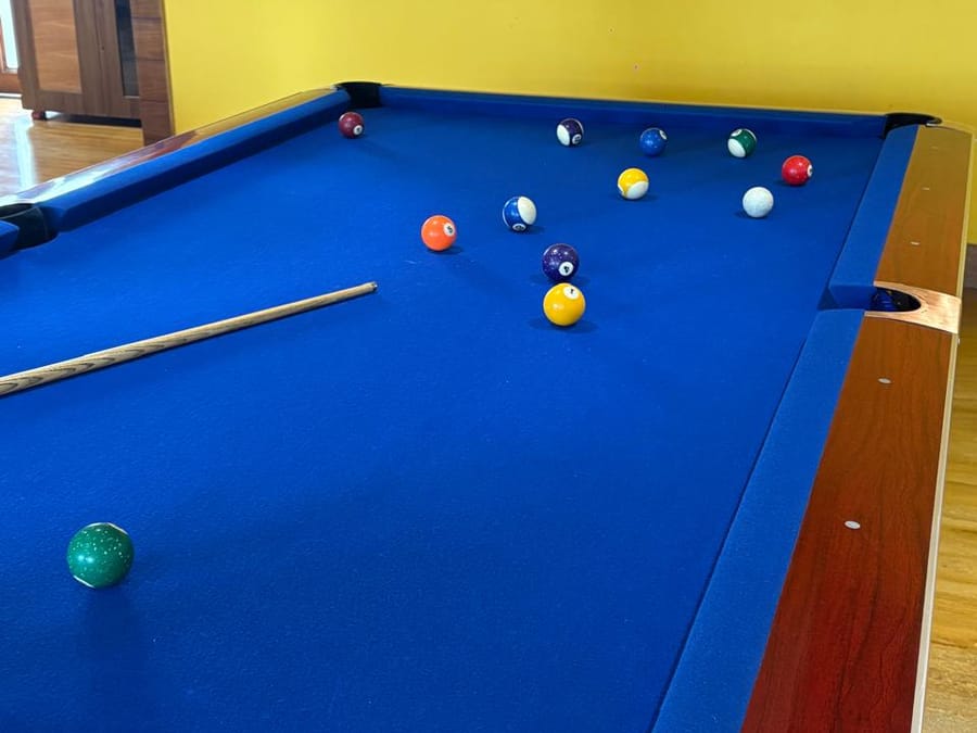 Skyline by Miraya, Play Zone, Blue-baize pool table