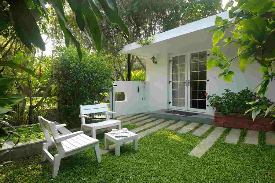 Private garden bungalow at Amanvana Spa Resort, Kushalnagar, Coorg
