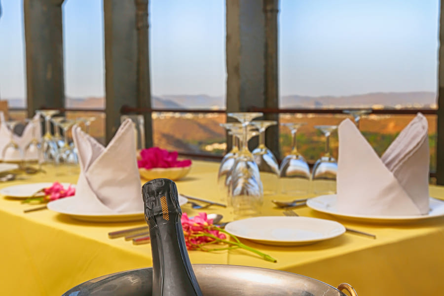 Private dining at Suraj Gokhda, Fateh Garh