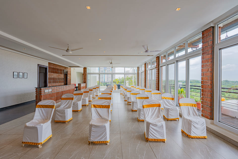 The terrace banquet hall