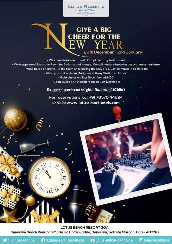 New Year Package Lotus Goa