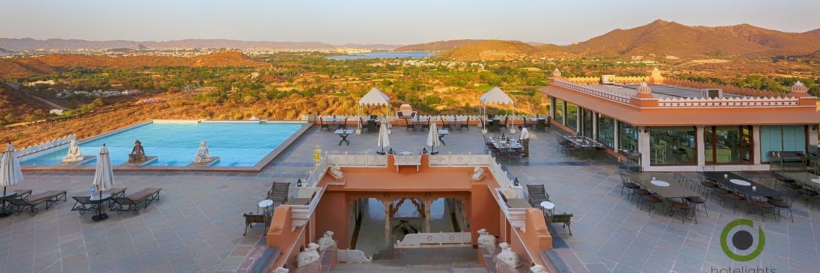 Infinity Swimming Pool Baradari Restaurant