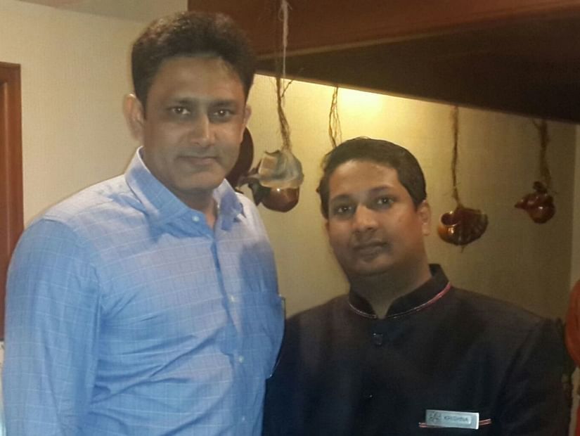 anil kumble at orchid ecotel hotel mumbai