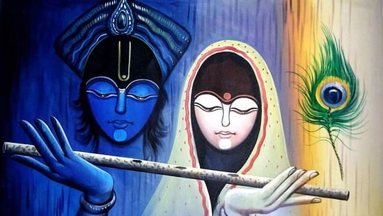Indian Art - Radha Krishna Painting 1ba34a1b-1108-41a3-a9c9-12ed37396fa5 1