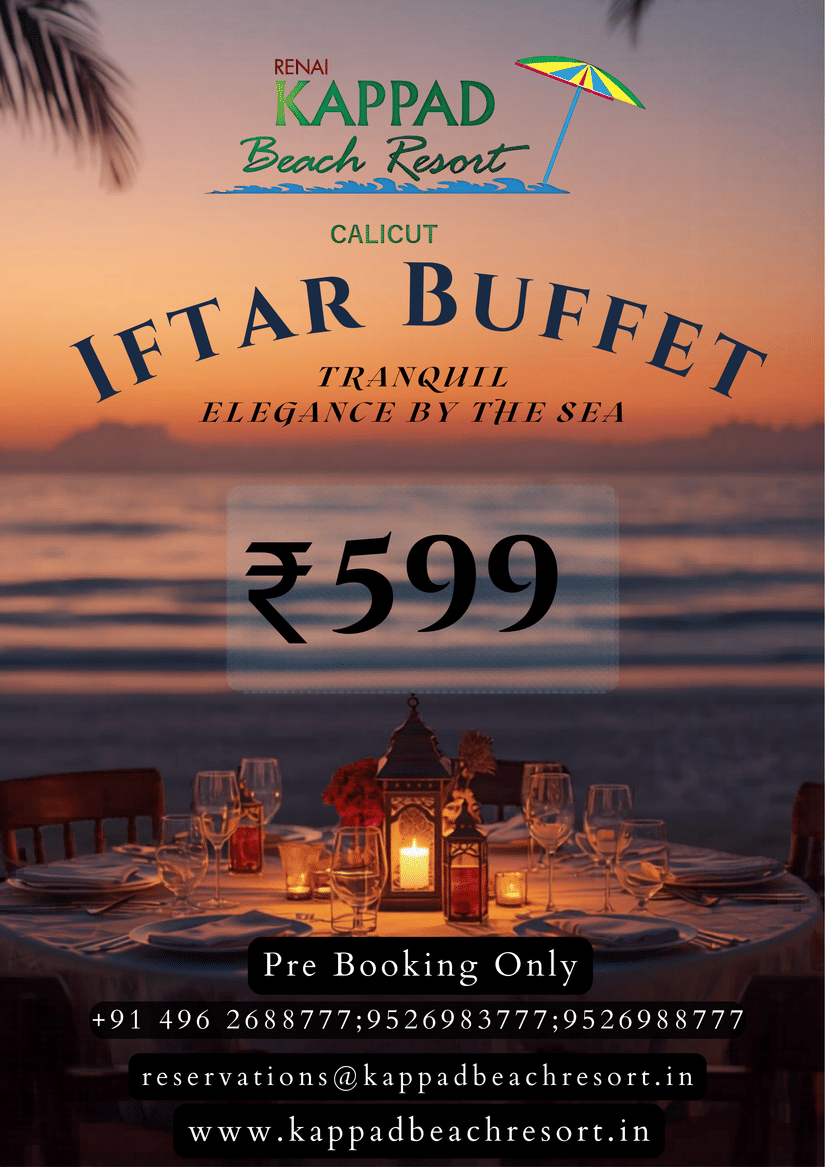 Promotional offer stating unlimited Iftar Buffet for INR 599