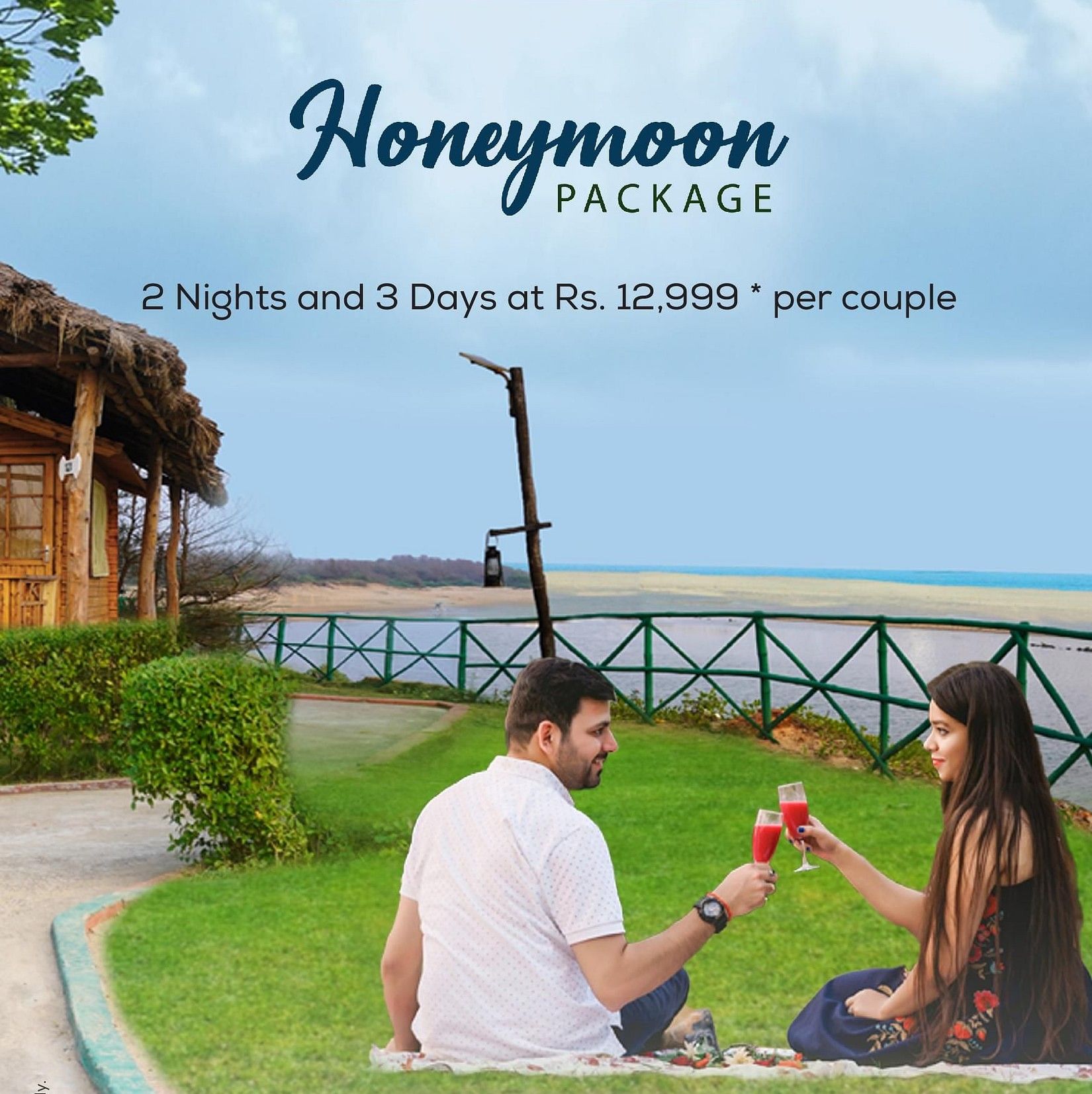 honeymoon stay offer at Lotus Eco Resort Konark  with amazing facilities in Konark 