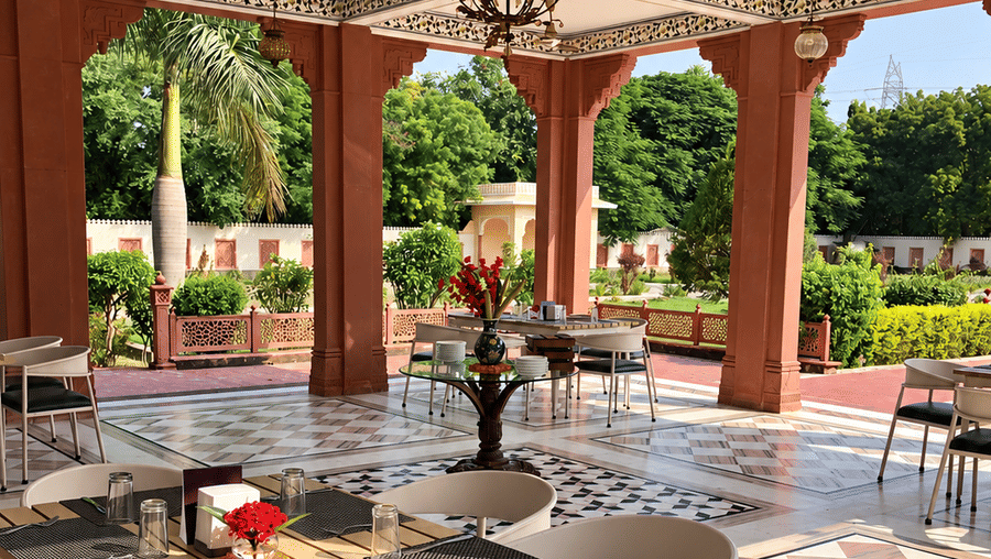 Baradari High Tea and Fountains Reflections-Umaid Palace Dausa-Lakeside Heritage Resort-2