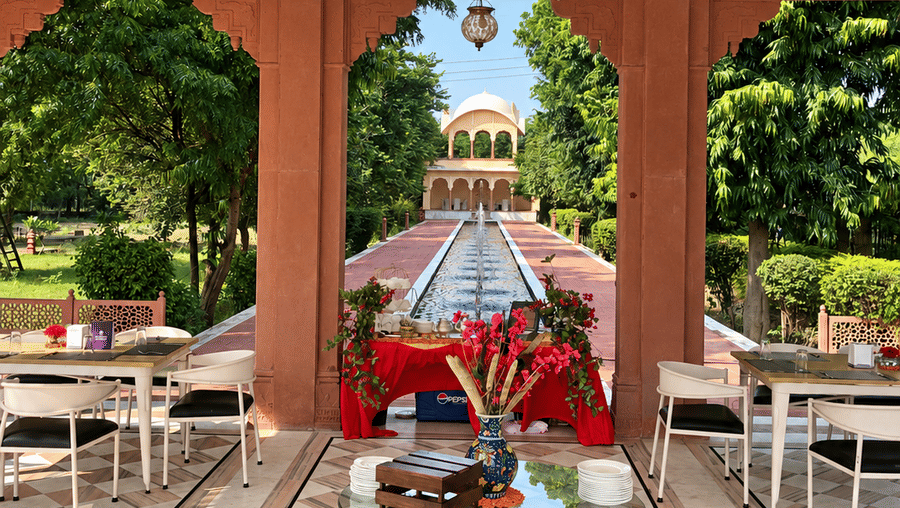 Baradari High Tea and Fountains Reflections-Umaid Palace Dausa-Lakeside Heritage Resort-10