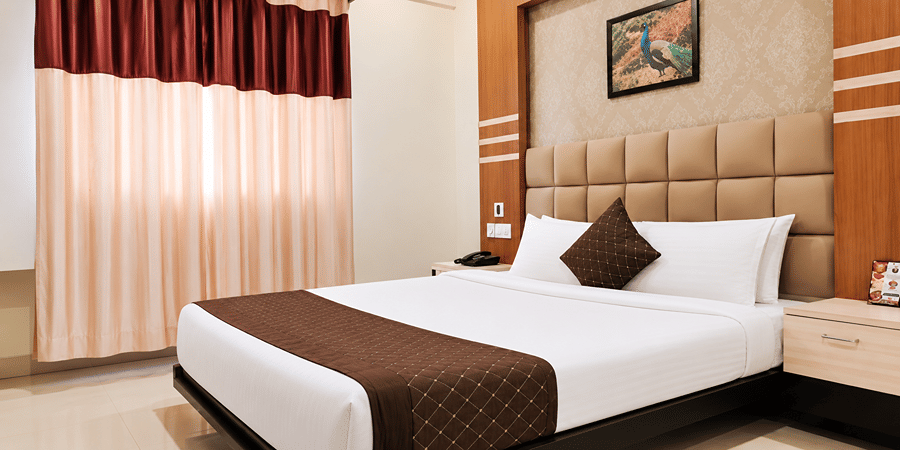 Deluxe Room interior at Mount Amara Hotel and Spa, Siliguri