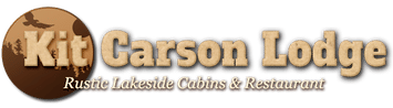 An enlarged view of the logo of Kit Carson Lodge